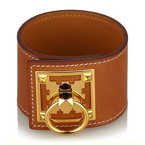 mens leather bracelet hermes|vintage Hermes leather bracelet.